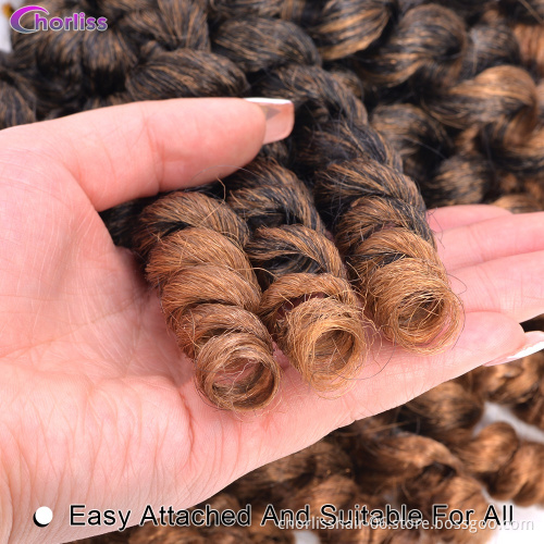 Wholesale Afro Ombre Spring Twist Short Jamaican Bounce Jumpy Wand Curls Crochet African Synthetic Braiding Hair Extensions